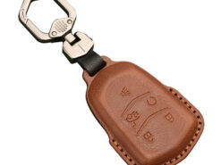 Cover chiave telecomando per Cadillac Escalade CTS XTS ATS ATS-L XLS SRX 2015 5 il bottone 28T CTS-V XT5 CT6 - La cassa di cuoio della copertura di chiave dell automobile per Cadillac Escalade CTS XTS ATS 5