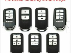 Cover chiave telecomando per Honda Accord Civic XR-V - MK10 Spirior pilota Fit City Freed Jade Key proteggi in lega di zinco la cassa completa 2