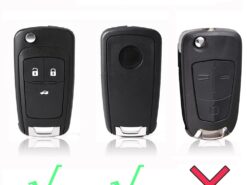 Cover chiave telecomando in silicone per Vauxhall Opel Insignia Astra Zafira Mokka Antara Corsa Meriva Adam Holden Cruze Aveo - Misura Per Vauxhall Opel Insignia Astra Zafira Mokka Antara Corsa Meriva Adam Holden Cruze Aveo Chiave 2