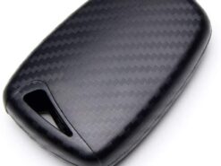 Cover chiave telecomando per Hyundai SantaFe/Equus/Azera/Genesis L110 - Modello in fibra di carbonio 4 pulsanti Keyless Entry Smart Key Case Cover per Hyundai SantaFe 3