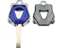 Cover chiave telecomando per Yamaha YZF R1 R6 XJR1200 XJR1300 FJR1300 XVS650 XV1900 BT1100 - Motorcycle Motor Titanium Blank Key Decorable Cover Key For Yamaha YZF R1 R6 XJR1200 XJR1300 FJR1300 2