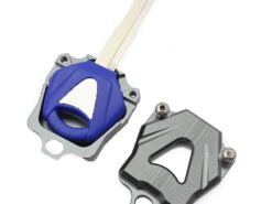 Cover chiave telecomando per Yamaha YZF R1 R6 XJR1200 XJR1300 FJR1300 XVS650 XV1900 BT1100 - Motorcycle Motor Titanium Blank Key Decorable Cover Key For Yamaha YZF R1 R6 XJR1200 XJR1300 FJR1300 4