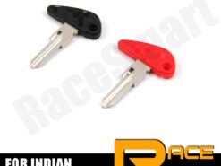 Chiave telecomando per Indian Scout 1920 - 2018 - Motorcycle Uncut Blank Key For Indian Scout 1920 2018 Blade Keys Rings Black Red Motorbike 2