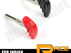 Chiave telecomando per Indian Scout 1920 - 2018 - Motorcycle Uncut Blank Key For Indian Scout 1920 2018 Blade Keys Rings Black Red Motorbike 4