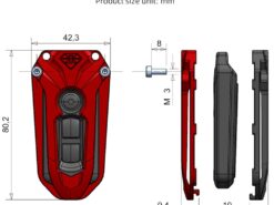 Cover chiave telecomando per Honda PCX150 PCX125 RX125 FI FORZA 300 WH110T-6A/7 NS110R - Motorcycle key protective shell cover for Honda PCX150 PCX125 RX125 FI FORZA 300 WH110T 6A 7 3