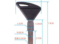 Chiave telecomando per Aprilia RSV4 Tuono Dorsoduro 750 1200 RSV MILL R Factory V4R RST1000 ETV1000 SR50 RS1 - Motorcycle keys Blank Key Uncut Blade For Aprilia RSV4 Tuono Dorsoduro 750 1200 RSV MILL R 3