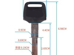 Chiave telecomando per HONDA CBR250RR CBR400 CBR250 NC14 NC17 NC19 NC22 NC23 NC29 NSR250 CB-1 CB400 CB 400 - Motorcycle keys Blank Key Uncut Blade For HONDA CBR250RR CBR400 CBR250 NC14 NC17 NC19 NC22 NC23 2