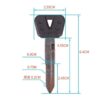 Chiave telecomando per Yamaha FZ250 FZR400 YZF600 YZF1000 FZ400 FZ600 FZ800 FZ10 XJR400 FZ400 XJR FZ 250 400 1 Chiave telecomando per Yamaha FZ250 FZR400 YZF600 YZF1000 FZ400 FZ600 FZ800 FZ10 XJR400 FZ400 XJR FZ 250 400 - Motorcycle keys Blank Key Uncut Blade For Yamaha FZ250 FZR400 YZF600 YZF1000 FZ400 FZ600 FZ800 FZ10