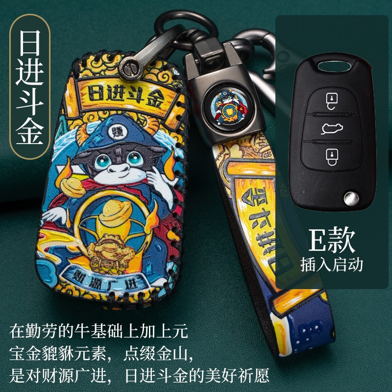 Nuova-custodia-in-pelle-a-3-pulsanti-per-custodia-portachiavi-per-Kia-RIO-K2-K3-K5-3 Cover chiave telecomando per Kia RIO K2 K3 K5 Ceed Cerato Sportage SOUL per Hyundai Verna i20 i30 - Nuova custodia in pelle a 3 pulsanti per custodia portachiavi per Kia RIO K2 K3 K5 3