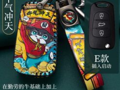 Cover chiave telecomando per Kia RIO K2 K3 K5 Ceed Cerato Sportage SOUL per Hyundai Verna i20 i30 6 Cover chiave telecomando per Kia RIO K2 K3 K5 Ceed Cerato Sportage SOUL per Hyundai Verna i20 i30 - Nuova custodia in pelle a 3 pulsanti per custodia portachiavi per Kia RIO K2 K3 K5 4