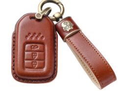 Cover chiave telecomando per Honda Civic City Vezel Accord HR-V CRV Polit Jazz Jade 6 Cover chiave telecomando per Honda Civic City Vezel Accord HR-V CRV Polit Jazz Jade - Nuovo caso chiave a distanza della copertura completa di cuoio per Honda Civic City Vezel Accord 4