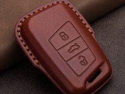 Cover chiave telecomando per Volkswagen VW Magotan Passat B8 Golf per Skoda Superb A7 - Nuovo portachiavi in pelle con telecomando per auto portachiavi Shell Fob per Volkswagen VW Magotan Passat 3