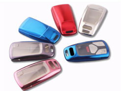 Cover chiave telecomando per Audi A4 A4L A5 A5 Quattro Q5 Q7 S5 TT Soft TPU - Per Audi A4 A4L A5 A5 Quattro Q5 Q7 S5 TT Soft TPU Key Smart Keyless 2