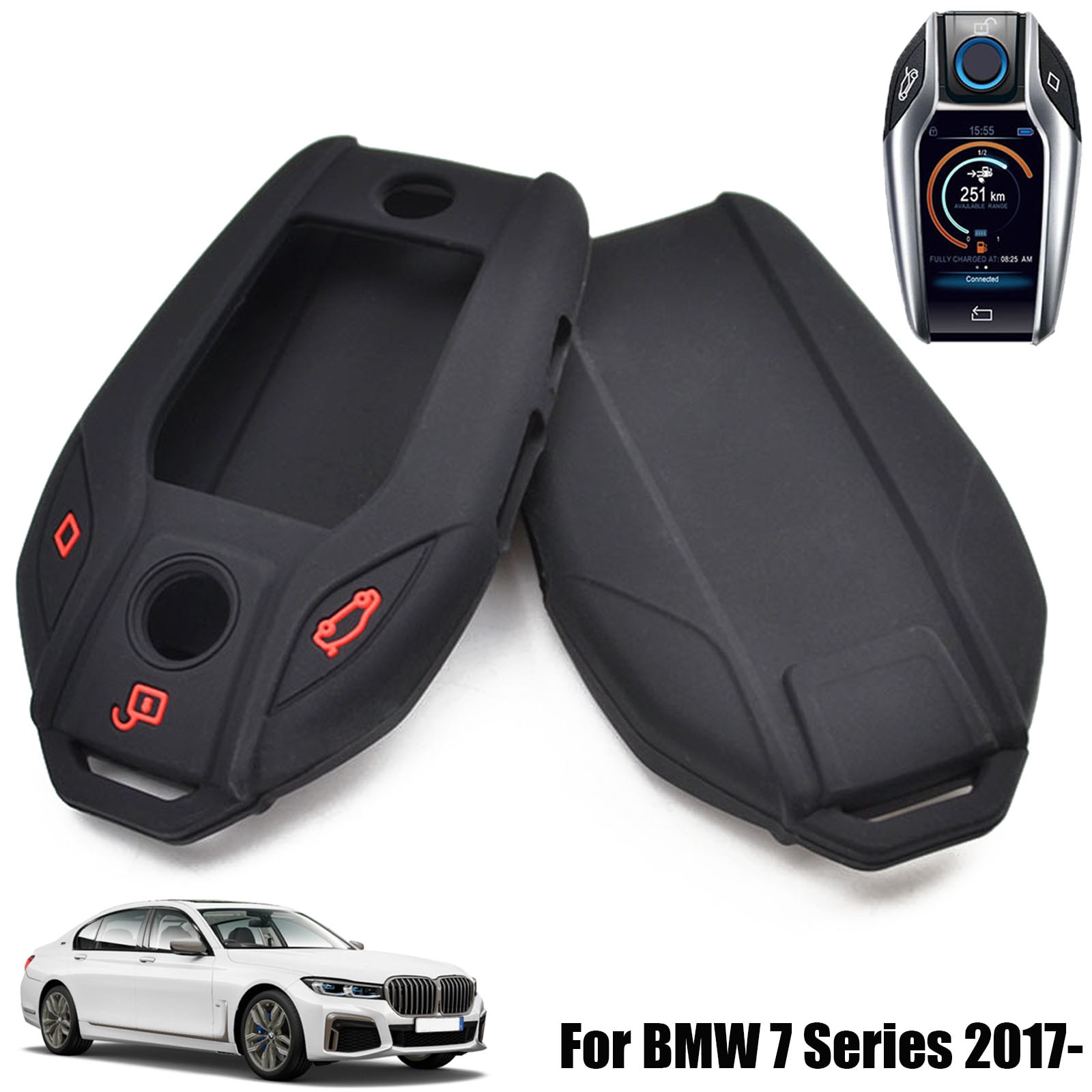 Per-BMW-serie-7-G11-G12-740li-750li-G30-G31-G32-i8-I12-I15-G01-X3-1 Cover chiave telecomando in silicone per BMW serie 7 G11 G12 740li 750li G30 G31 G32 i8 I12 I15 G01 X3 - Per BMW serie 7 G11 G12 740li 750li G30 G31 G32 i8 I12 I15 G01 X3 1