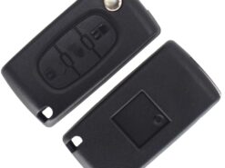 Cover chiave telecomando per Peugeot 207 307 308 3008 5008 807 - Per Peugeot 207 307 308 3008 5008 807 Partner esperto 3 pulsanti VA2 lama CE0536 chiave 4