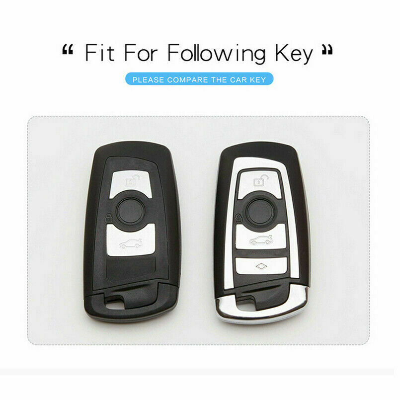 Portachiavi-con-telecomando-in-ABS-in-fibra-di-carbonio-per-BMW-X1-2-3-5-7-2 Cover chiave telecomando per BMW X1 2 3 5 7 serie F10 F11 F12 F18 F20 F21 F30 F31 F34 F35 F80 - Portachiavi con telecomando in ABS in fibra di carbonio per BMW X1 2 3 5 7 2