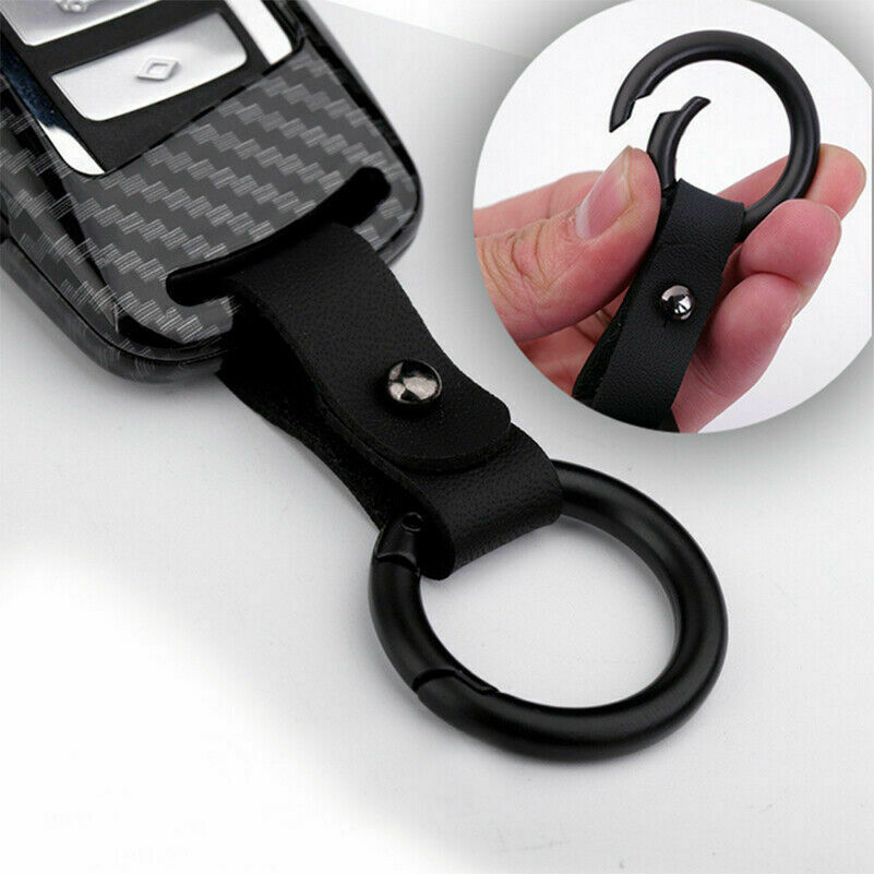 Portachiavi-con-telecomando-in-ABS-in-fibra-di-carbonio-per-BMW-X1-2-3-5-7-3 Cover chiave telecomando per BMW X1 2 3 5 7 serie F10 F11 F12 F18 F20 F21 F30 F31 F34 F35 F80 - Portachiavi con telecomando in ABS in fibra di carbonio per BMW X1 2 3 5 7 3