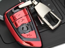 Cover chiave telecomando per BMW 2 3 5 7 serie 6GT X1 X3 X5 X6 F45 F46 G20 G30 G32 G11 G12 F48 G01 F15 F85 F16 F86 - Portachiavi in ABS per portachiavi per BMW 2 3 5 7 serie 6GT X1 X3 X5 2