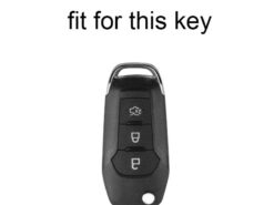 Cover chiave telecomando per Ford Fusion Fiesta Mondeo Escort F-250 Explorer Ranger Kuga 2 Focus MK3 7 Cover chiave telecomando per Ford Fusion Fiesta Mondeo Escort F-250 Explorer Ranger Kuga 2 Focus MK3 - Portachiavi in pelle con telecomando per Ford Fusion Fiesta Mondeo Escort F 250 Explorer Ranger Kuga 5