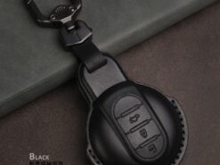 Cover chiave telecomando per MINI Cooper Clubman Hardtop Hatchback Countryman F54 F55 F56 F57 F60 - Portachiavi in pelle con telecomando per auto portachiavi in pelle per MINI Cooper Clubman Hardtop Hatchback 2