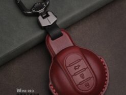 Cover chiave telecomando per MINI Cooper Clubman Hardtop Hatchback Countryman F54 F55 F56 F57 F60 - Portachiavi in pelle con telecomando per auto portachiavi in pelle per MINI Cooper Clubman Hardtop Hatchback 3