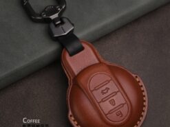 Cover chiave telecomando per MINI Cooper Clubman Hardtop Hatchback Countryman F54 F55 F56 F57 F60 - Portachiavi in pelle con telecomando per auto portachiavi in pelle per MINI Cooper Clubman Hardtop Hatchback 4