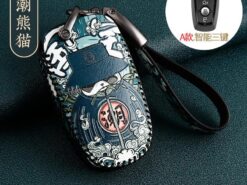 Cover chiave telecomando per Ford Fusion Mustang Explorer F-250 F350 2018 - Portachiavi in pelle per auto con copertura completa per Ford Fusion Mustang Explorer F 250 F350 1