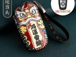 Cover chiave telecomando per Ford Fusion Mustang Explorer F-250 F350 2018 - Portachiavi in pelle per auto con copertura completa per Ford Fusion Mustang Explorer F 250 F350 3