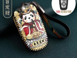 Cover chiave telecomando per Ford Fusion Mustang Explorer F-250 F350 2018 - Portachiavi in pelle per auto con copertura completa per Ford Fusion Mustang Explorer F 250 F350 4