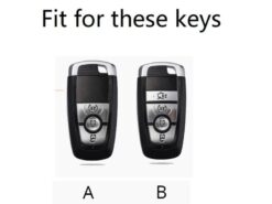 Cover chiave telecomando per Ford Fusion Mustang Explorer F-250 F350 2018 - Portachiavi in pelle per auto con copertura completa per Ford Fusion Mustang Explorer F 250 F350 5