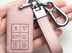 Cover chiave telecomando per Volvo V40 V60 S40 S60 S80 V50 V70 XC60 XC70 XC90 S90 S80L S60L - Portachiavi in pelle per portachiavi per Volvo V40 V60 S40 S60 S80 V50 V70 XC60 XC70 3