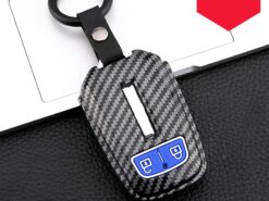 Cover chiave telecomando per Isuzu d-max/mu-x 3.0/x-series - Portachiavi per auto in ABS a 2 pulsanti in fibra di carbonio per Isuzu d max 2