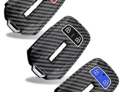 Cover chiave telecomando per Isuzu d-max/mu-x 3.0/x-series - Portachiavi per auto in ABS a 2 pulsanti in fibra di carbonio per Isuzu d max 3