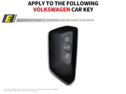 Cover chiave telecomando per VW Golf 8 posti Skoda Octavia Leon MK 4 Tarraco Ateca 2020 4 Cover chiave telecomando per VW Golf 8 posti Skoda Octavia Leon MK 4 Tarraco Ateca 2020 - Portachiavi portachiavi con telecomando per auto in fibra ABS Carbo per VW Golf 8 posti Skoda 2