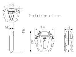 Cover chiave telecomando per Kawasaki Ninja250 Ninja400 Ninja650 Z1000 Z800 Versys650 KLE650 Zzr400 Zzr1200 - SPIRIT BEAST Motorcycle Key Case Cover Shell for Kawasaki Ninja250 Ninja400 Ninja650 Z1000 Z800 Versys650 KLE650 3