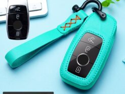 Cover chiave telecomando per Mercedes Benz AMG 2016 2017 classe E W213 E200L E260 E300L E320L 5 Cover chiave telecomando per Mercedes Benz AMG 2016 2017 classe E W213 E200L E260 E300L E320L - Set di Cover per portachiavi con custodia a conchiglia per telecomando intelligente per Mercedes Benz AMG 3