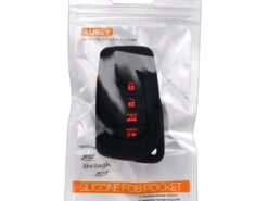 Cover chiave telecomando per Toyota Tacoma Camry Corolla Highlander RAV4 Sequoia - Silicone 4 Pulsante Car Remote Key Borsette Titolare Della Pelle Della Copertura Della Cassa Fob Per 4