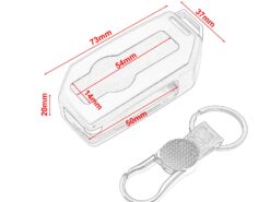 Portachiave telecomando per BMW K1600B/GT/GTL R1200GS ADV LC 14-ON - Silver Motorcycle One Click Start Remote Control Package Keyless Start Key Case For BMW K1600B GT 2