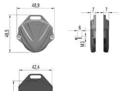 SpCover chiave telecomando per COLOVE 500F - Spirit Beast Motorcycle Key Cover Shell For COLOVE 500F 2