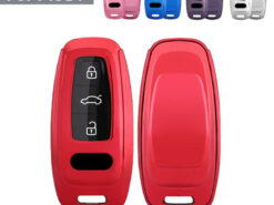 Cover chiave telecomando per Audi 2018 2019 A6L A8L A6 A7 A8 - Supporto per custodia portachiavi in TPU morbido adatto per Audi 2018 2019 A6L A8L A6 A7 1