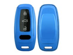 Cover chiave telecomando per Audi 2018 2019 A6L A8L A6 A7 A8 - Supporto per custodia portachiavi in TPU morbido adatto per Audi 2018 2019 A6L A8L A6 A7 3