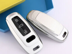 Cover chiave telecomando per Audi 2018 2019 A6L A8L A6 A7 A8 - Supporto per custodia portachiavi in TPU morbido adatto per Audi 2018 2019 A6L A8L A6 A7 4