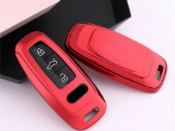 Cover chiave telecomando per Audi 2018 2019 A6L A8L A6 A7 A8 - Supporto per custodia portachiavi in TPU morbido adatto per Audi 2018 2019 A6L A8L A6 A7 5