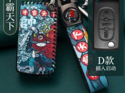 Cover chiave telecomando per PEUGEOT 2008 3008 5008 5 Cover chiave telecomando per PEUGEOT 2008 3008 5008 - Supporto per custodia portachiavi in pelle a 2 pulsanti adatto per PEUGEOT 2008 3008 5008 3