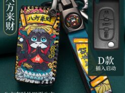 Cover chiave telecomando per PEUGEOT 2008 3008 5008 6 Cover chiave telecomando per PEUGEOT 2008 3008 5008 - Supporto per custodia portachiavi in pelle a 2 pulsanti adatto per PEUGEOT 2008 3008 5008 4