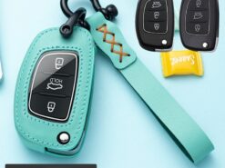 Cover chiave telecomando per Hyundai Ix25 Ix35 I10 I20 I30 Tucson Sonata Santa Fe - TPU custodia protettiva per telecomando in pelle per Hyundai Ix25 Ix35 I10 I20 I30 Tucson Sonata 5