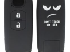 Cover chiave telecomando per Mazda 3 6 CX-3 CX-5 CX-7 - Tasto del Silicone 2 del supporto del protettore della pelle di Fob della copertura di Shell 2