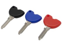 Chiave telecomando per Vespa Piaggio 3VTE Fly 125 250 300 GTV VESPA LXV150 GTS250 GTS300 Scooter parts - WhatsKey Silicone Motorcycle Uncut Blade Key For Vespa Piaggio 3VTE Fly 125 250 300 GTV VESPA 4