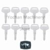 10 pezzi Chiave Per Komatsu Kalmar Dressta Sakai Numero di Parte 787 di Alta Qualità Porta Coperchio Del Serbatoio Del Carburante - 10 PCS Interruttore di Accensione Serratura Della Porta Coperchio Del Serbatoio Del Carburante Chiave Per Komatsu
