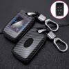 Cover chiave telecomando per Land Rover Range Rover Sport Velar Discovery 5 Evoque Per jaguar E-Ritmo - ABS Auto In Fibra di Carbonio Titolare Della Copertura Della Cassa Chiave A Distanza Per Land 1